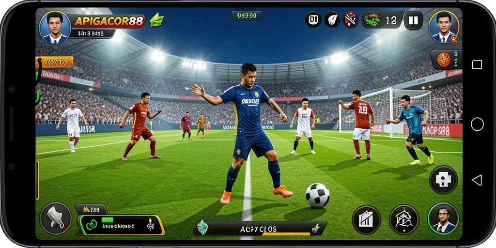 Gameplay seru dengan pengalaman sepak bola nyata.