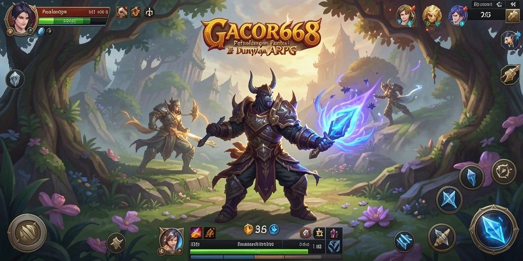 Tampilan gameplay seru GACOR668 di dunia ARPG.