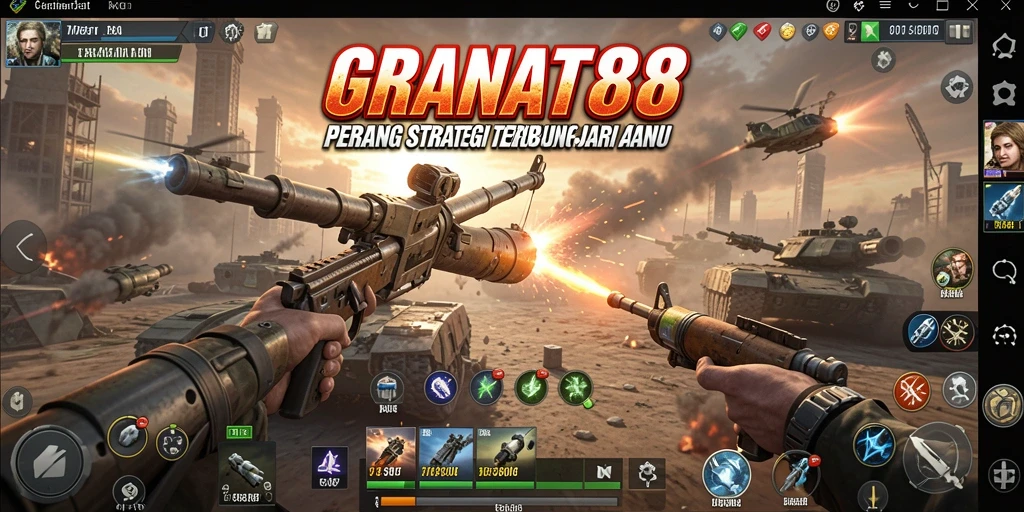 Tampilan gameplay strategi yang mendebarkan di GRANAT88.