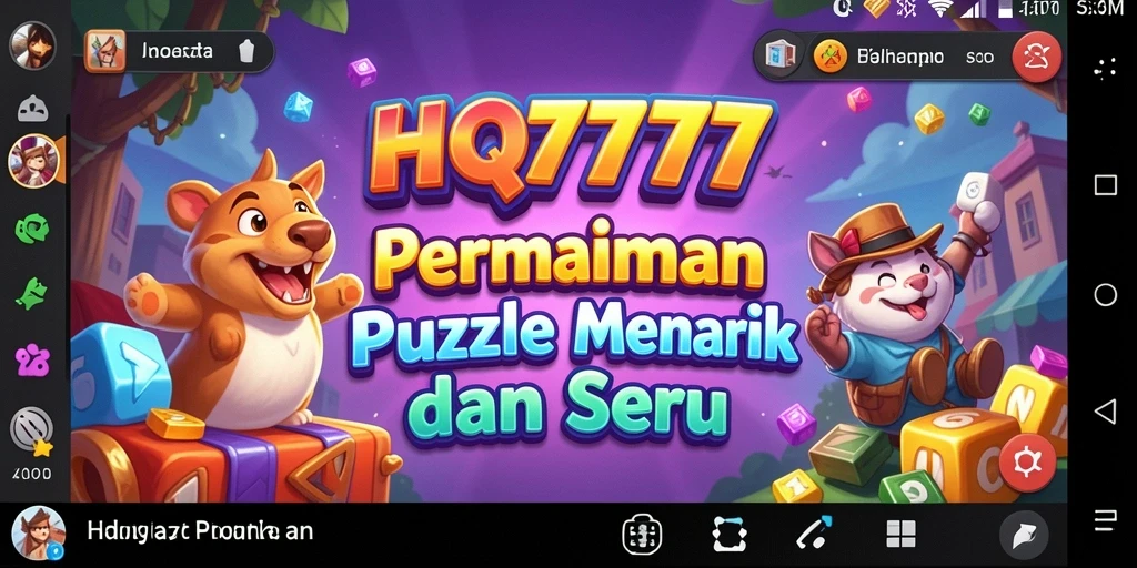 Tampilan menakjubkan dari game Puzzle HQ777 yang penuh tantangan.