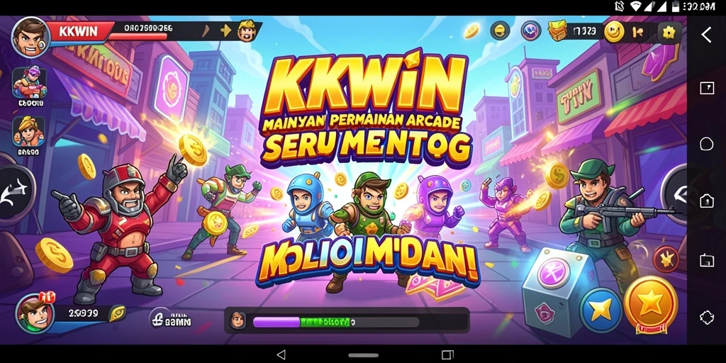 Tampilan gameplay seru dari KKWIN yang penuh tantangan.