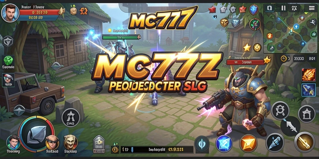 Screenshot gameplay MC777 menampilkan aksi dan strategi dalam permainan SLG.