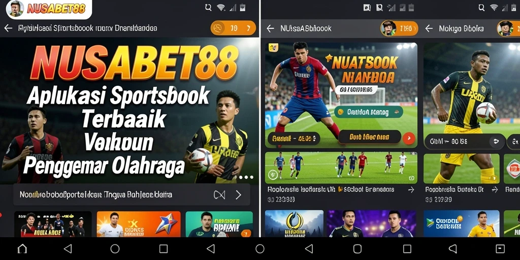 Screenshot NUSABET88 menampilkan antarmuka taruhan olahraga yang menarik.