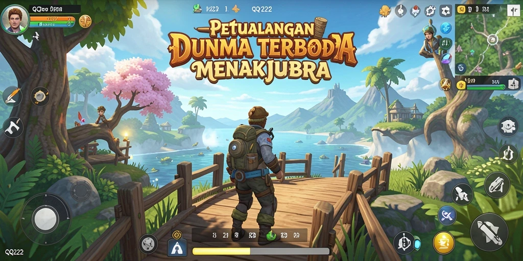 Tampilan gameplay <strong>QQ222</strong> yang menakjubkan di dunia terbuka.