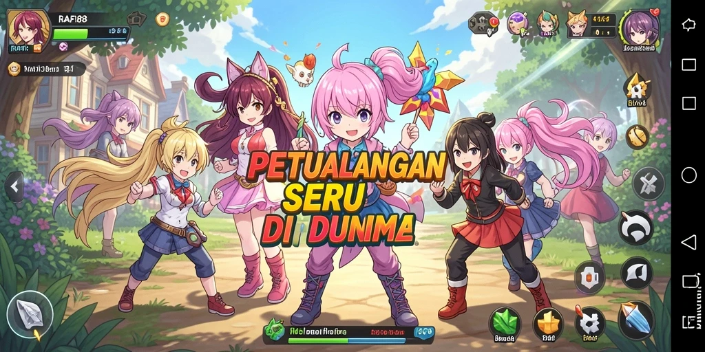 Tampilan menarik saat bermain RAFI88 dengan karakter anime favorit.