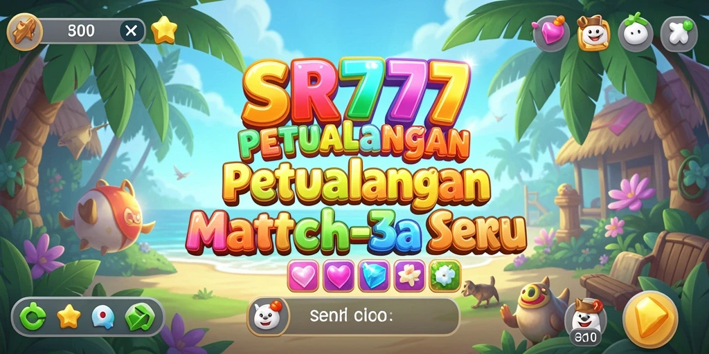 Tampilan indah gameplay SR777 yang menarik dan penuh warna.