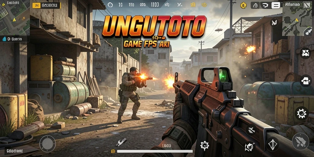 Tampilan screenshot UNGUTOTO dengan aksi pertempuran seru.