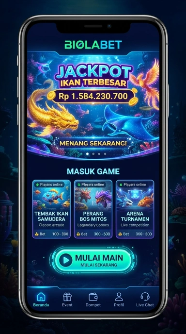 Tampilan aplikasi biolabet yang memudahkan navigasi.